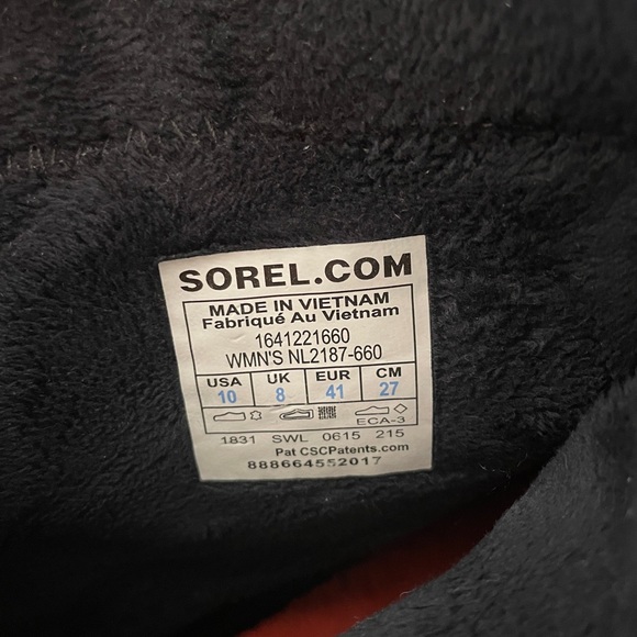 Sorel Tivoli Women’s Winter Boots waterproof red mid-cut, size 10 US 41 EU - Picture 8 of 10